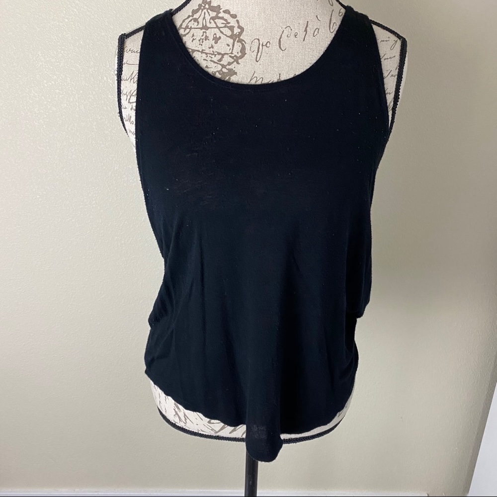 Black Soft Racerback Tank Top - Picture 3 of 8